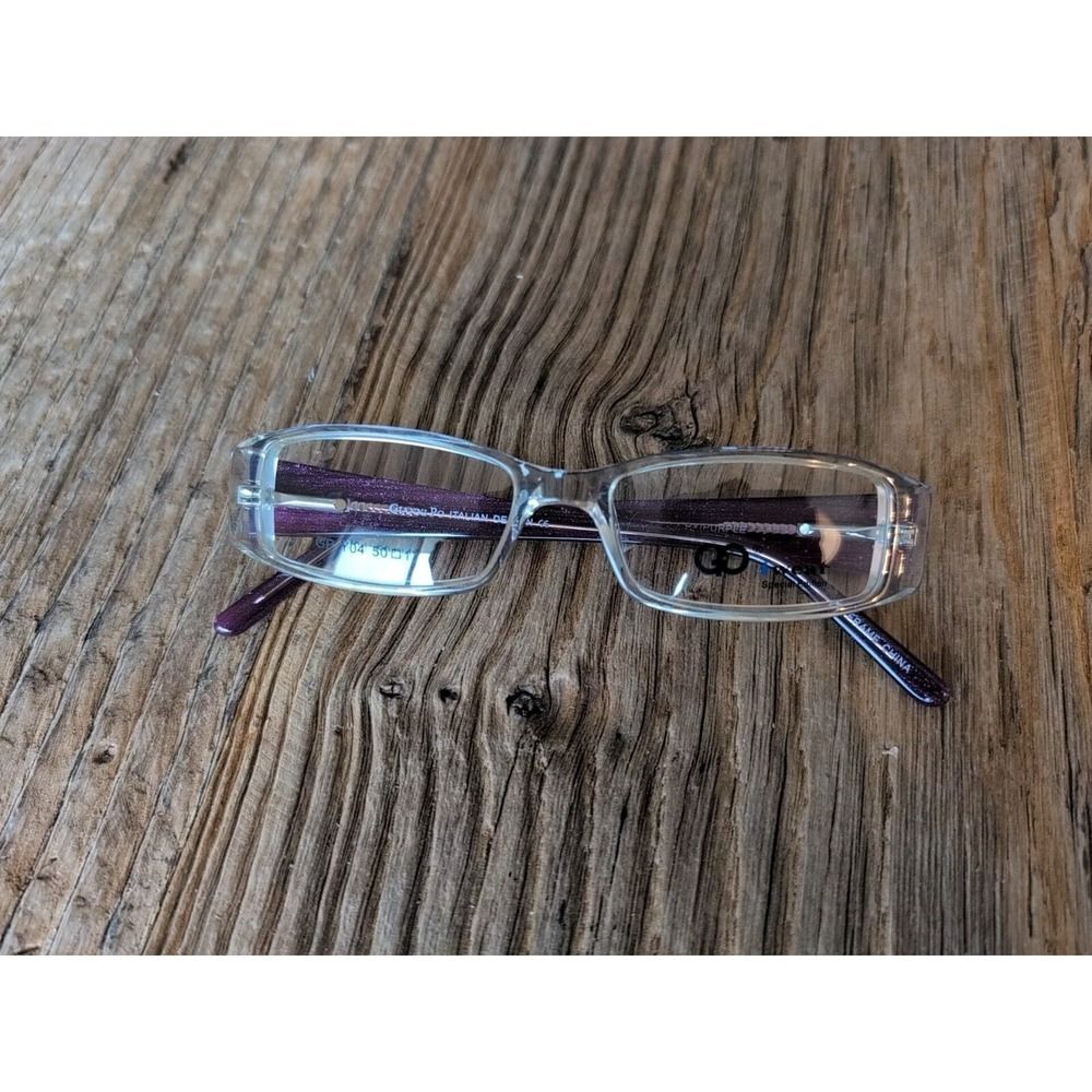 Eyeglasses Frames Purple Bling Studded Gianni Po GP Y04C 50-17-140 Full Rim New